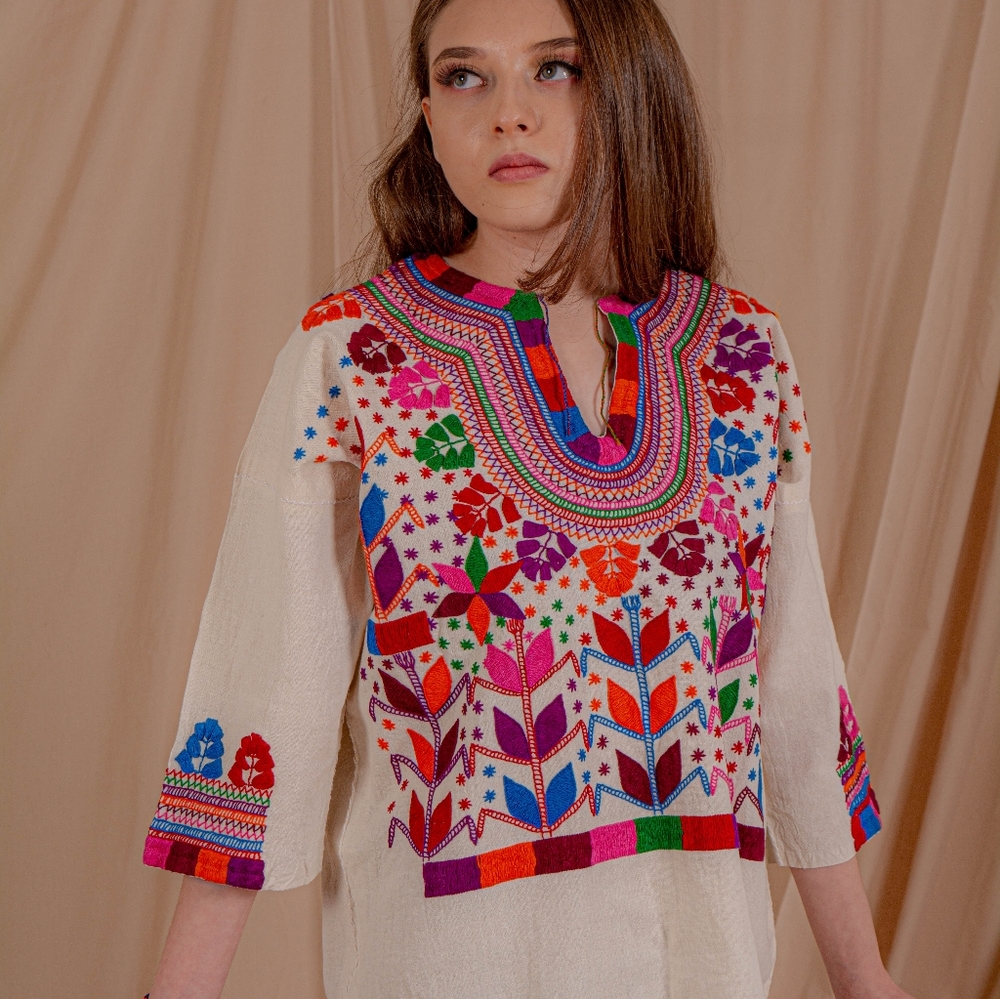 Handmade Indigenous blouse.
